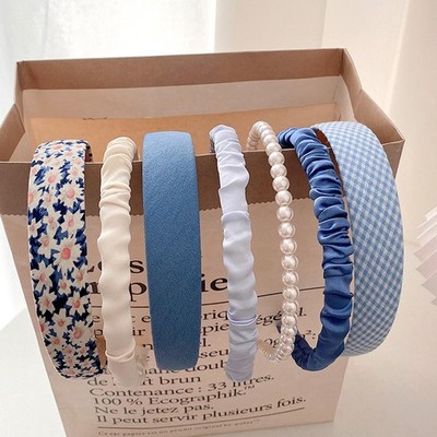Headbands for Women, Non Slip Flower & Pearl Headband, Twisted Hairband,Cute ...