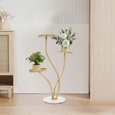 Indoor Flower Pot Display Rack Corner 3 Tier Plant Stand Holder for Living Room