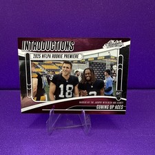 2025 absolute football Introductions Coming Up Aces. Bech,Jeanty Raiders Rc