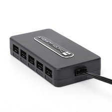 Integrated Fan Hub 10-Port 4 Pin PC Fan Controller 12V Fan Hub Support up to ...