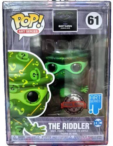 THE RIDDLER ART SE 61 BATMAN FOREVER Funko Pop Vinyl New in Mint Box + PROTECTOR