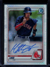2020 Bowman Chrome ~ Matthew Lugo ~ Mega Box Mojo Refractor ~ #BCMA-MLU ~ Auto