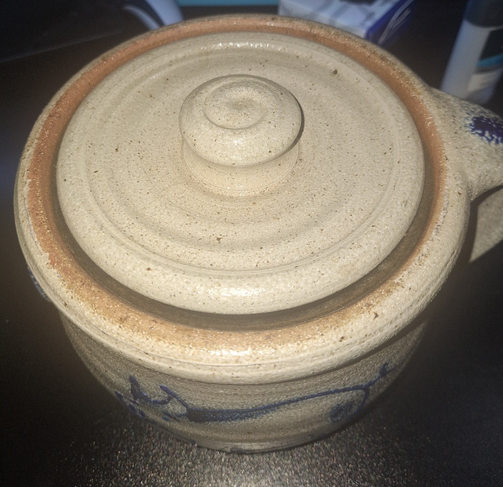 Vintage ROWE POTTERY 🩵Glaze Heavy Handmade with Original Cover