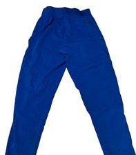 Barco One Womens Royal Blue Scrub Pants XXS Drawstring Stretch Cargo Pockets