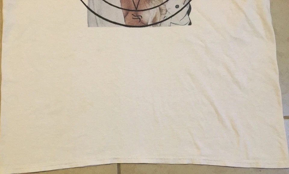 Camisa De Colección Lindsay Lohan Fumando Desteñida Pentagrama XL Drogas Celebridad Grunge Y2K Foto 3 de 4