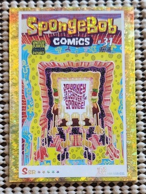 REFRACTOR SpongeBob Trading Card SUBSET Comics #31 SP CHASE (HM-SSR-031) RARE!