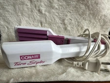 Vintage ConAir Turn Styles Hair Crimper and Straightener Heating Tool Model C66