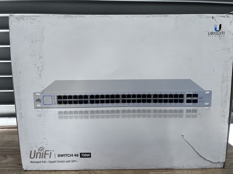 Ubiquiti UniFi US-48-750W 48-Port PoE+ Gigabit Switch 750W w/ SFP+ Rackmount