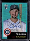 2022 Topps Chrome Platinum Cal Raleigh Auto RC Aqua Refractor #/150 Mariners