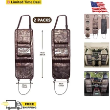 2 Pack Seat Back Gun Rack for Truck, Camo Holder Car with Molle reed