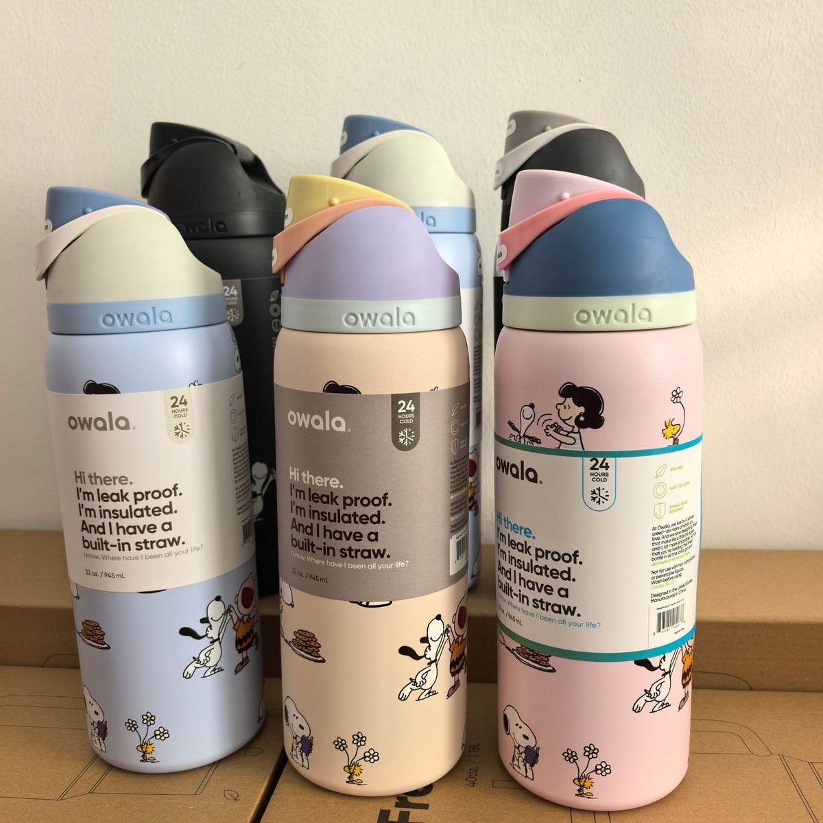 Owala Snoopy Water Bottle Exclusive Tumbler 32/24oz Gift -Choose