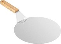 Asdirne Pizza-Schieber, Pizza Schaufel Metall Mit Holzgriff: 14 Cm Durchmesser