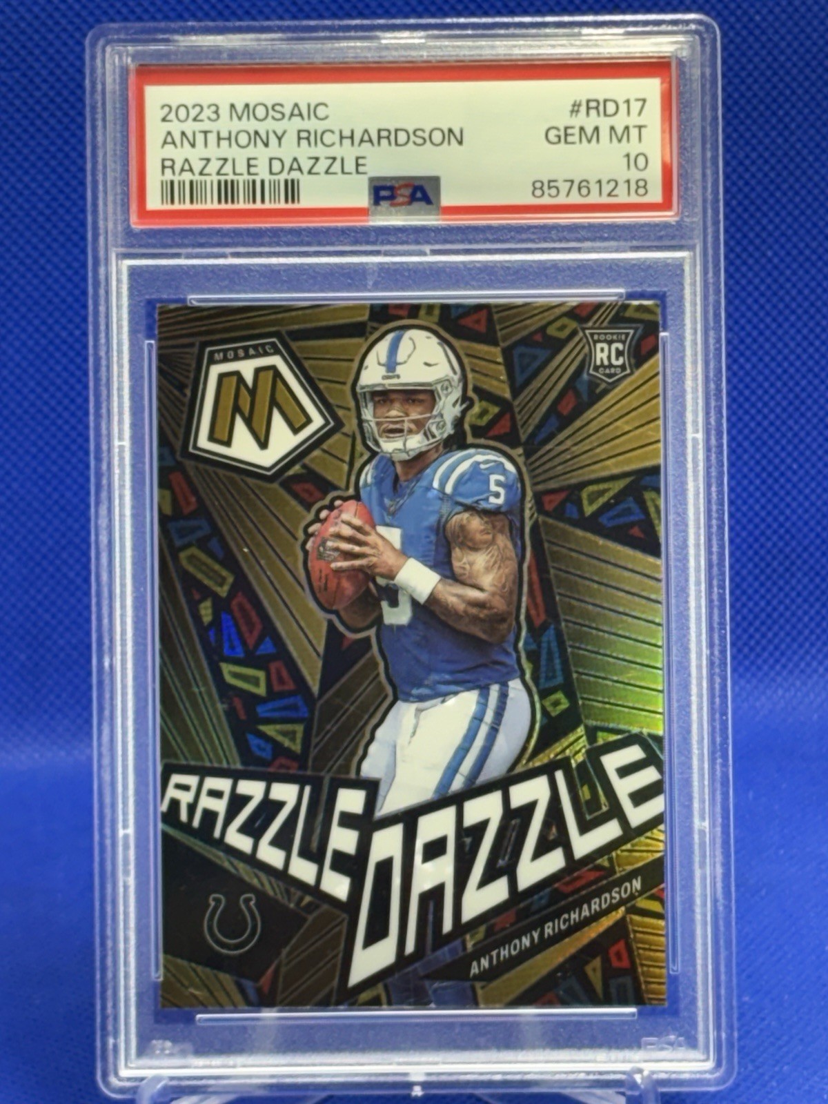 2023 Mosaic Anthony Richardson Razzle Dazzle PSA 10 Gem Mint Indianapolis Colts