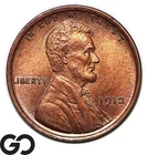 1912 Lincoln Cent Wheat Penny, Highly Attractive Superb Gem BU++, Cherry