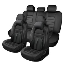 Seat Covers Full Set For Toyota Venza 2009 2026 Waterproof Leather Classic Black Seat Covers Full Set For Toyota Venza 2009 2026 Waterproof Leather Classic Black
