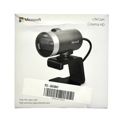 Microsoft 1393 LifeCam Cinema HD Camera 720p HD Video Chat High Precision Lens