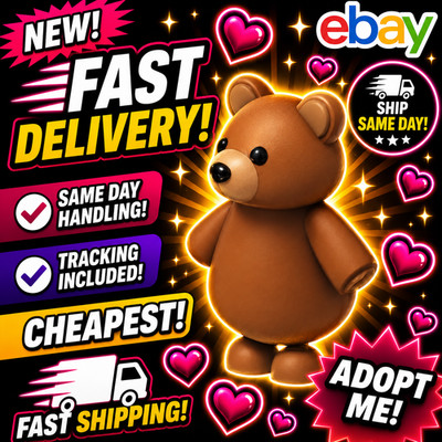 Brown Bear / All Variations! FR, NFR, MFR, Neon, Mega - Adopt From Me