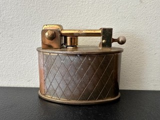 Vintage BRILUX DUNHILL PUSH BUTTON LIFT ARM Cigarette Table Lighter