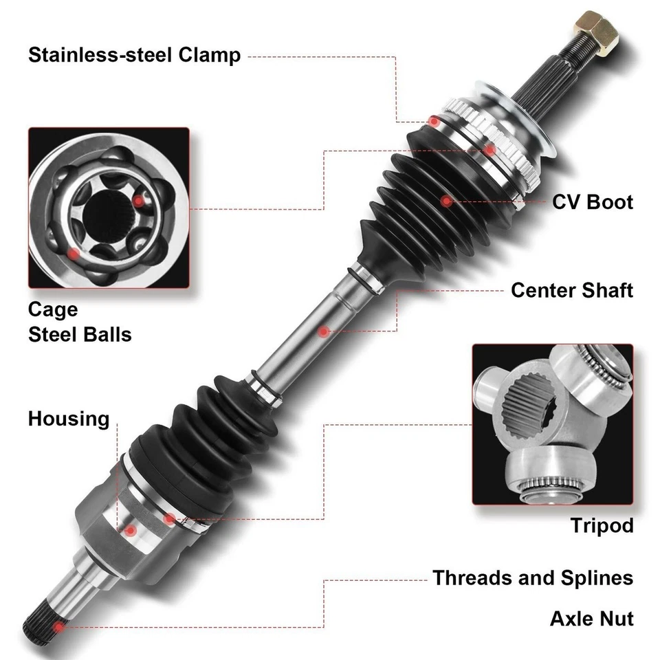 CV 轴轴套装前驱动乘客适用于丰田卡罗拉 1993 - 2002 — 第 3/3 张图片