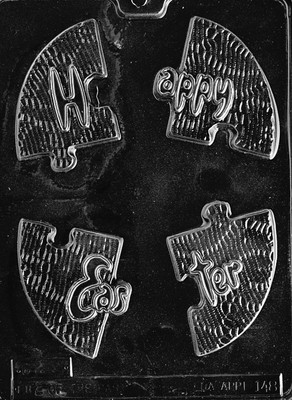 HAPPY EASTER PUZZLE PIECES mold Chocolate Candy candy molds autism piece