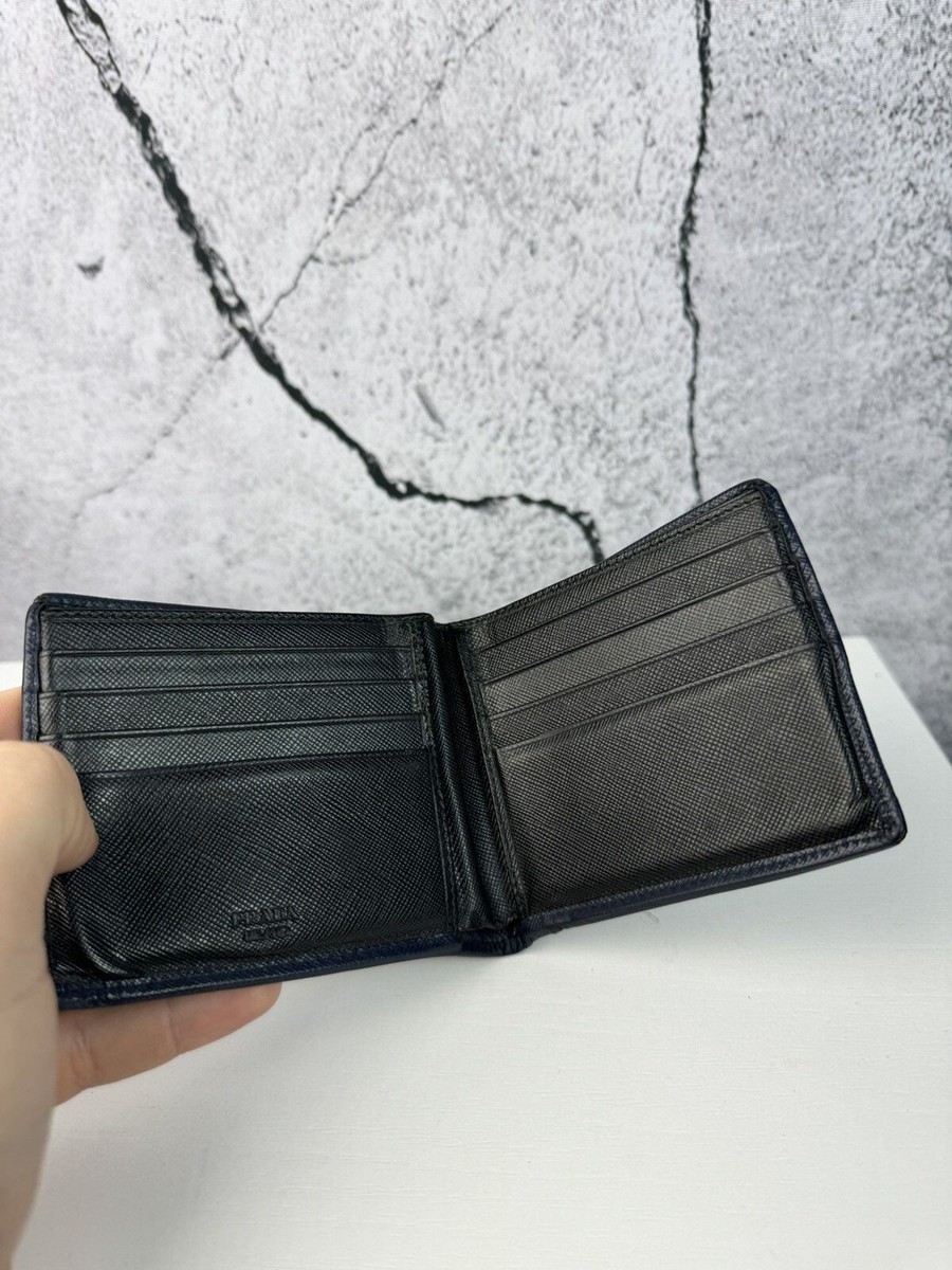 Archive Prada wallet leather black y2k