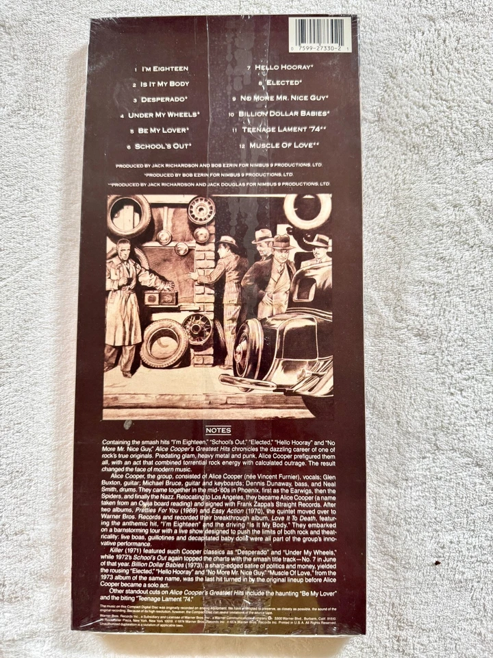 ALICE COOPER SEALED ORIGINAL 80's LONGBOX CD COOPERS PROMO SUPER SAVER STICKER - Bild 2 von 4