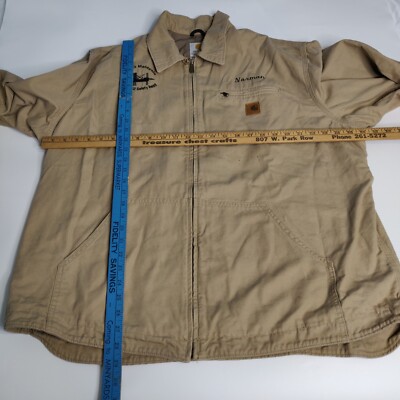 Carhartt J169 GKH Full Zip Jacket Men's Size XL Reg Brown | eBay