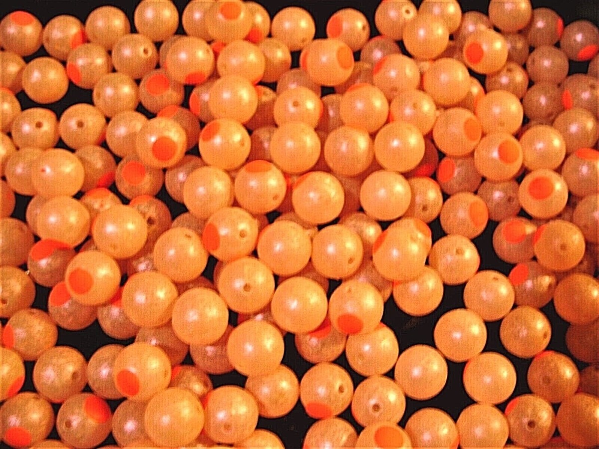 MAD RIVER REAL DEAL BLOOD RED UV DOT BEADS STEELHEAD TROUT SIZES