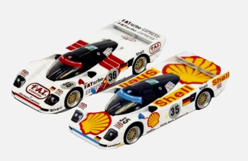 Sparky Porsche 962 LM x Shell Collection Set Le Mans 1994 #35 y #36 1:64