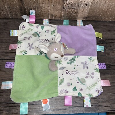New Taggies FLORA FAWN Deer Baby Security Blanket Floral