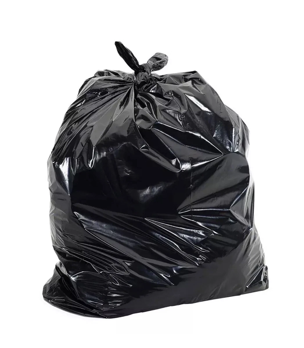 Trash Bags 30 Gal. Black Plastic Strong Tall Heavy Duty Garbage