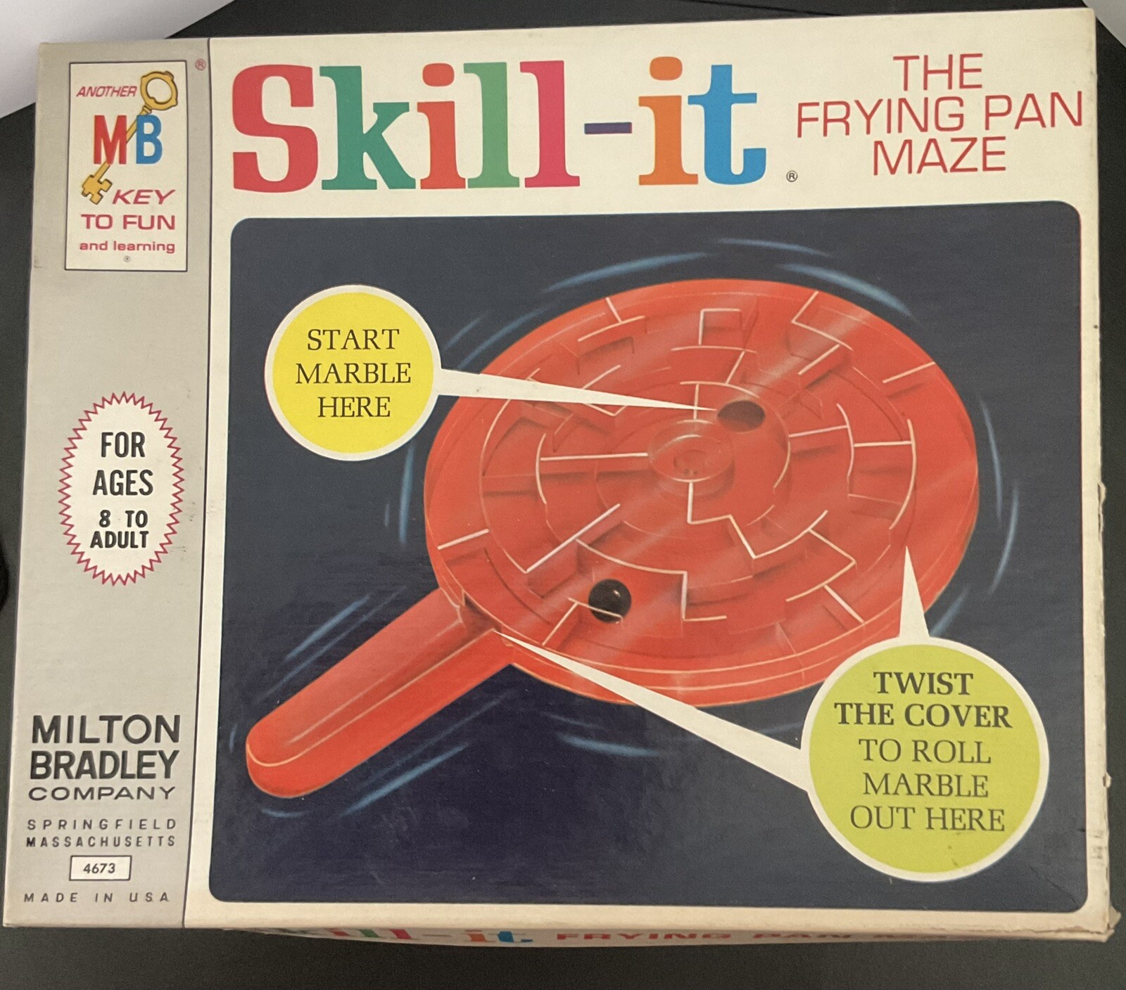 Skill-it ~The Frying Pan Maze by Milton Bradley~1966 Complete