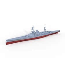 SSC600594S-A 1/600 Military Model HMS Glorious Battlecruiser FULL HULL 3D PRINT