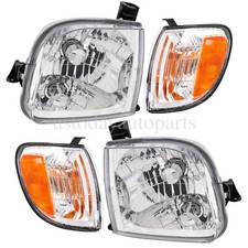 Headlights Set For Toyota Tundra 2000-2004 Headlamp Corner Lamps 4pcs Right Left