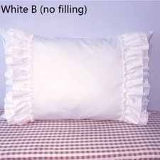 1PC Ruffle Cotton Pillow Case Pillowcase Home Living Room Bedroom Bed Sofa Decor