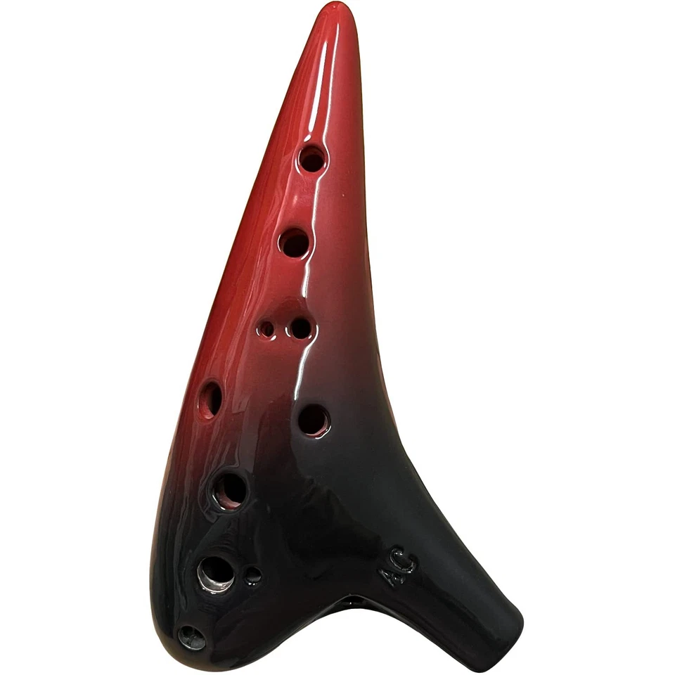 Instrumento musical Ocarina de 12 agujeros con cancionero para principiantes Alto C cerámica Oc... Foto 2 de 4