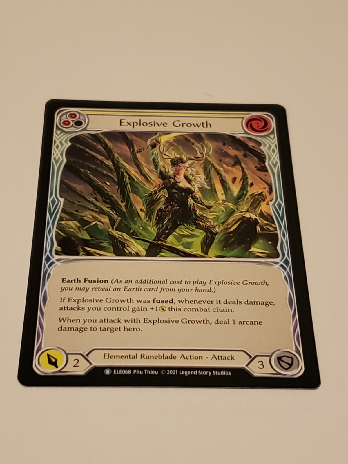 Explosive growth (Yellow)  Rare Tales of Aria 1st Edition Fab Tcg NM