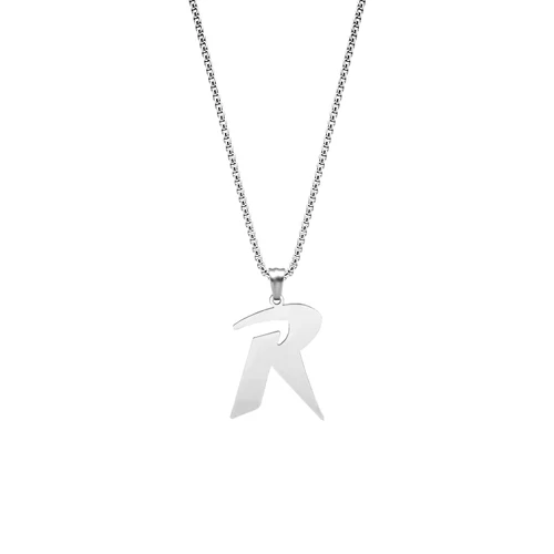 DC Comics ROBIN "R" Stainless Steel Pendant On Heavy 21" Chain - product listing photo
