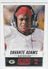 2014 Davante Adams Score ROOKIE CARD #358 - Raiders Packers RC. rookie card picture