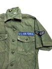 Vintage OG 107 Shirt Military Fatigue First Class 60s Vietnam USAF M 70s Short