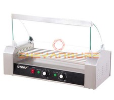 1PC New 750W Commercial 5 Roller Hot Dog Grill Cooker Machine 220V