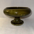 Floraline McCoy USA 430 Green Pottery Bowl Compote Dish