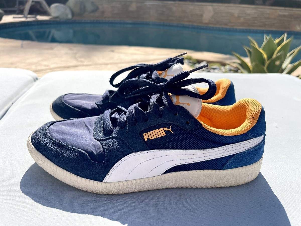 Puma Court Shoes Blue/Orange US Men's Size 7.5 Excellent Condition | eBay