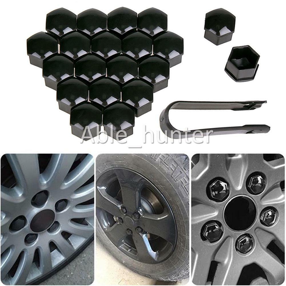 BLUE Wheel Nut Caps Bolt Covers Audi VW Vauxhall Bmw Mercedes Renault 19mm | UK