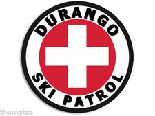 4" DURANGO COLORADO SKI PATROL HELMET CAR BUMPER DECAL STICKER MADE IN USA