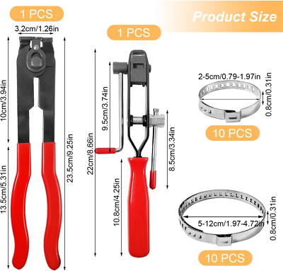 Pinza Per Fascette StringiCavo In Nylon USAG In Lamiera Con Lama 765 U07650001 00