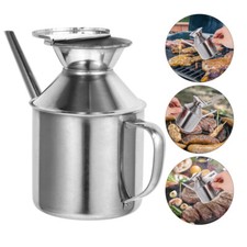 Oil Dispensing Bottle Stainless Steel Oil Pot Olive Oil Can Soy Sauce Container