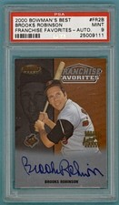 2000 Bowman’s Best Brooks Robinson Franchise Favorites Auto #FR2B PSA 9! POP 2!