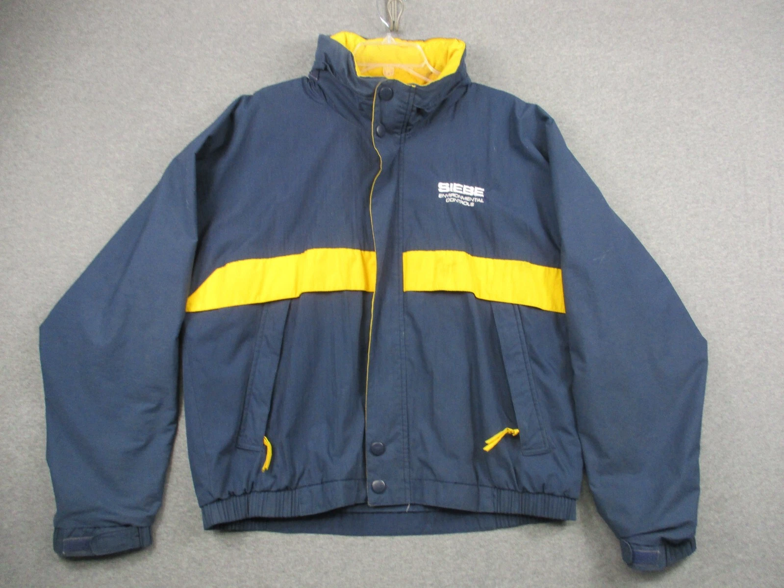 VETEMENTS Giacca distintiva vintage DUNBROOKE grande SIEBE zip foderata in pile con cappuccio