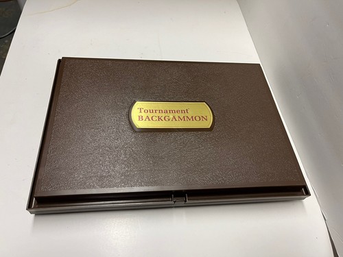 Vintage 1978 E.S. Lowe Tournament Backgammon Set E4314 Portable Case - Box Wear - Picture 4 of 8
